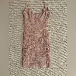 Hello Molly Pink Lace Mini Dress